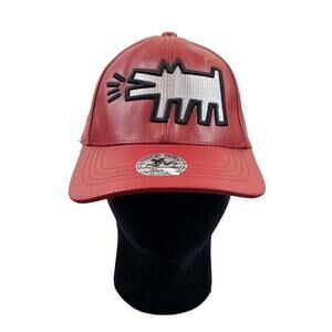 Keith Haring by Field House Leather Baseball Cap Adjustable Hat